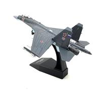 Enatuhter SU-35 Fighter Aircraft Model, 1:72 Scale Diecast Military Plane, Desktop Display Stand, Grey