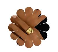 Enautoabs Boho Gold Leaf Ring Metal Leaf Adjustable Ring Wide Leaves Open Finger Ring Leafs Open Thumb Ring Leaves Statement Ring Jewelry for Women