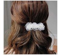 Enautoabs Boho Off White Lace Flower Barrette Retro Camellia Barrette Floral Wedding Bride Hair Clip Hair Accessory For Women Headwear