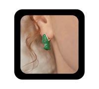Enautoabs Cute Cartoon Animal Earrings Funny Animal Bite Earrings 3D Clay Stud Earrings Dinosaur Shark Dog Hippo Whale Crocodile Earrings Jewelry For Women(Green Crocodile)