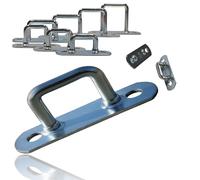 EnB, Eye Plate, Bow Clam, Strap Ramp, Various Sizes, Extremely Durable, Tarpaulin Mounting, Mounting Hooks, Trailer Accessories, Boat Accessories, Rust Resistant (20, Strap Ramp 20 x 51)