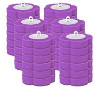 Enbebamd Disposable Toilet Cleaning System Refills, 36PCS Toilet Brush Head, Flat-shape Portable Brush Replacement for Loo Bathroom Lavatory Restroom Purple Cleaner Refill Pads