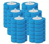 Enbebamd Disposable Toilet Cleaning System Refills, 36PCS Toilet Brush Head, Flat-shape Portable Brush Replacement for Loo Bathroom Lavatory Restroom Blue Cleaner Refill Pads