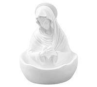 Enbebamd Rosary Holder, 3.9x4.3x5.1 Inch Resin Virgin Mary Statue, Mother Mary Statue for Catholic Gifts Religious Home Decor Rosary Holder