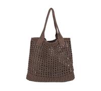 ENBEI Womens Large Beach Tote Bags Shoulder Handbags knit bag Tote bag aesthetic for Beach Crocheted tote cute Tote bags, Coffee, L