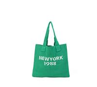 ENBEI Women's tote bags aesthetic Shoulder Handbags Hand crocheted Bags large Shoulder Shopping Bag large satchel cute Bag, Green Letters, L