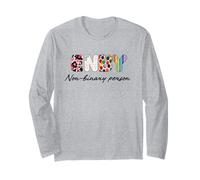 ENBY Non-Binary Person LGBT Pride Shirt Rainbow Flag Long Sleeve T-Shirt