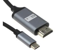 kenable Encab USB 3.1 Type C to HDMI Lead 4K 60Hz UHD Cable Adapter Black 1.8m Retail