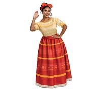 Encanto Costumes, Official Disney Encanto Mirabel and Dolores Deluxe Adult Costumes, Dolores, (8-10)