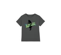 Encanto Girl's We Don'T Talk About Bruno With Bruno Silhouette T-Shirt Charcoal | Size: 3-4 Years Encanto Charcoal 3-4 Years