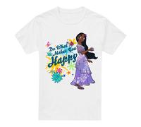Encanto Isabela Do What Makes You Happy T-Shirt White | Size: Medium Encanto White M