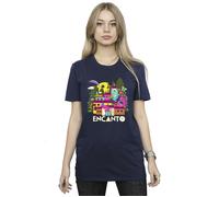 Encanto Many Houses Cotton Boyfriend T-Shirt Disney Navy XXXL