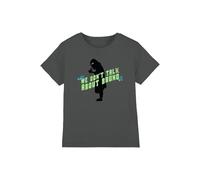 Encanto We Don't Talk About Bruno with Bruno Silhouette Girls T Shirt, Charcoal, 5-6 Years