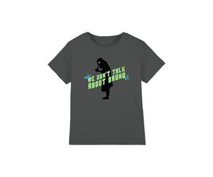 Encanto We Don't Talk About Bruno with Bruno Silhouette Girls T Shirt, Charcoal, 7-8 Years
