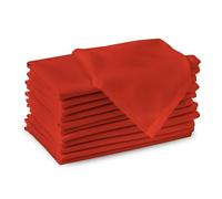 Encasa XO Brick Cloth Napkins Set of 12, 43x43 cm | Cotton Serviettes Napkins | Washable & Reusable Table Napkin for Wedding, Holiday, Halloween Party, Birthday & Everyday Table Décor