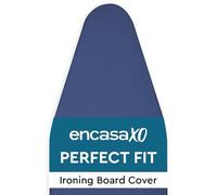 Encasa XO Ironing Board Covers 112x34 cm - 4mm Felt, Pad Medium Ironing Board Cover - Heat, Stain & Scorch Resistant, No Fade, Non Slip Elastic Bungee Cord Tightening iron Board Covers Cobalt