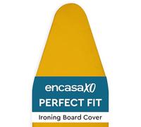 Encasa XO Ironing Board Covers 112x34 cm - 4mm Felt, Pad Medium Ironing Board Cover - Heat, Stain & Scorch Resistant, No Fade, Non Slip Elastic Bungee Cord Tightening iron Board Covers Mango