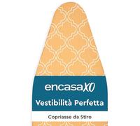 Encasa XO Ironing Board Covers and pad 112x34 cm- Thick 3mm Felt Padding, Drawstring Tightening & Lock, Heat Reflective, Scorch & Stain Resistant, for Medium Ironing Board - Peach Tiles