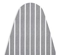 Encasa XO Ironing Board Covers and Pad - 125x39 cm Fits Standard Large Iron Boards, Thick 4mm Felt, Elasticated Fit, Heat & Scorch-Resistant, Elastic Bungee Cord Tightening & Lock Roma Grey Stripes