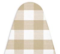 Encasa XO Ironing Board Covers and Pad - 125x39 cm Fits Standard Large Iron Boards, Thick 4mm Felt, Elasticated Fit, Heat & Scorch-Resistant, Elastic Bungee Cord Tightening & Lock Buffalo Beige