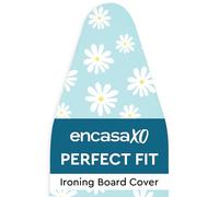 Encasa XO Ironing Board Covers and pad 125x39 cm- Thick 3mm Felt Padding, Drawstring Tightening & Lock, Heat Reflective, Scorch & Stain Resistant, for Large Ironing Board - Daisy Blue
