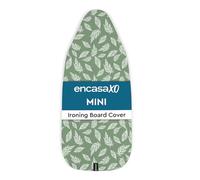 Encasa XO Ironing Board Covers and pad 72x30 cm- Thick 3mm Felt Padding, Drawstring Tightening & Lock, Heat Reflective, Scorch & Stain Resistant, for Mini Ironing Board - Big Leaves Green