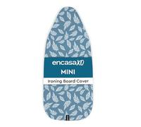 Encasa XO Ironing Board Covers and pad 72x30 cm- Thick 3mm Felt Padding, Drawstring Tightening & Lock, Heat Reflective, Scorch & Stain Resistant, for Mini Ironing Board - Big Leaves Blue
