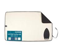 Encasa XO Large Ironing Mat/Pad (120x70 cm) with Anti-Skid, Silicone Iron Rest, 3mm Padding. Portable, Heat Resistant Blanket for Tabletop - Natural