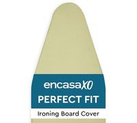 Encasa XO Mini Ironing Board Cover with Extra Thick Pad, Plain Colors, Elasticated, (Fits Standard Wide Boards of 125x46 cm) Heat Reflective - Sage Green