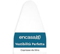 Encasa XO Mini Ironing Board Cover with Extra Thick Pad, Plain Colors, Elasticated, (Fits Standard X-Large Boards of 135x45 cm) Heat Reflective - White