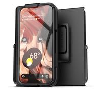 Encased Belt Case for Google Pixel 9 Pro Fold with Holster Clip (Slimshield Series) Durable Kickstand Case with Hinge Protection & Built-in Exterior Screen Protector (Black)