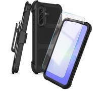 ENCASED Belt Case for Samsung Galaxy A36 5G Phone Case with Screen Protector and Holster, Protective Full Body Cover (Black)