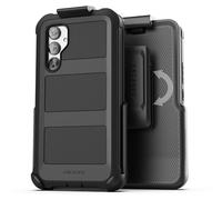 Encased Belt Case for Samsung Galaxy A54 5G with Screen Protector and Holster Clip, [Military Grade] Heavy Duty Protection (2023 FalconShield) - Black