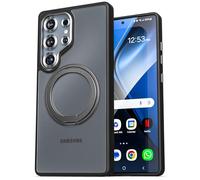 Encased Belt Case for Samsung Galaxy S25 Ultra with Holster Clip (Compatible with MagSafe Qi2) Built-in Magnetic Rotating Stand (Black)