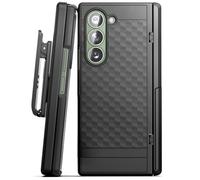 Encased Belt Case for Samsung Galaxy Z Fold 6 with Screen Protector, Holster Clip and Kickstand [Slim Fit] Engineered Hinge Protection (2024 Samsung Z Fold-6)