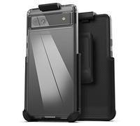 Encased Clear Back Compatible with Pixel 6a Belt Clip Case with Phone Holster (Google 6a)