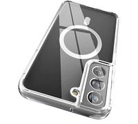 ENCASED Clear Back Designed for Samsung Galaxy S22 Plus Case, Magnetic Phone Case Compatible with Magnetic Charging & Accessories