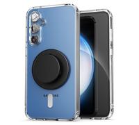 Encased Clearback Case Designed for Samsung Galaxy S23 FE Case with Magnetic Phone Grip (Compatible with MagSafe) Clear