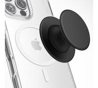 Encased Collapsible Magnetic Phone Grip (Compatible with MagSafe) Comfortable Silicone Holder for iPhone (Black)