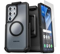Encased Designed for Samsung Galaxy S25 Ultra Case with Belt Clip (Compatible with MagSafe Qi2) Dual-Layer Rugged Cover with Phone Holster (Voyager Series)
