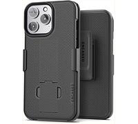 Encased DuraClip Designed for iPhone 13 Pro Belt Clip Case (2021) Slim Phone Cover with Holster - Black