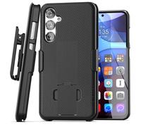 Encased DuraClip Designed for Samsung Galaxy S24 Plus Belt Clip Case with Phone Holster and Kickstand (S24+) Black