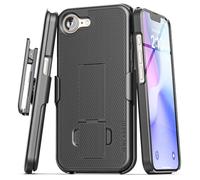 Encased DuraClip for iPhone 16e Belt Clip Case with Holster and Kickstand (Black)