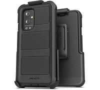 Encased Falcon Armor Designed for OnePlus 9 Case with Built-in Screen Protector and Belt Clip Holster (OnePlus 9 Pro)