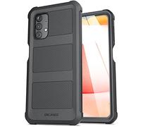 Encased Falcon Designed for Samsung Galaxy A32 5G Case, Shockproof Protective Full Body Phone Case (Black)