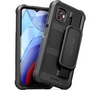 ENCASED Falcon Series for Samsung Galaxy XCover 6 Pro Case with Hand Strap, Full Body Protective Cover (Black)