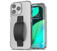 ENCASED Finger Loop Case, Designed for iPhone 15 Pro Max (2023) Hand Strap Grip Cover with Soft-Touch Silicone Phone Holder (Crystal Clear)
