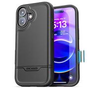 ENCASED for iPhone 17 Case with Camera Control Capture Button (Rebel Armor) Heavy-Duty Protective Phone Case (Compatible with MagSafe) Black