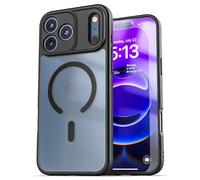 ENCASED for iPhone 17 Pro Magnetic Case (SlimShield) - Thin Profile Hybrid Case with Camera Lens Protection - Compatible with MagSafe (Translucent) Clear