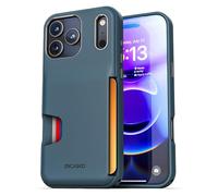 ENCASED for iPhone 17 Pro Max Wallet Case (Cache Series) - Protective Phone Case with Built-In Card Holder Slot (Blue)